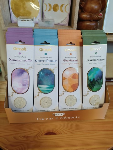 coffret encens avec porte encens